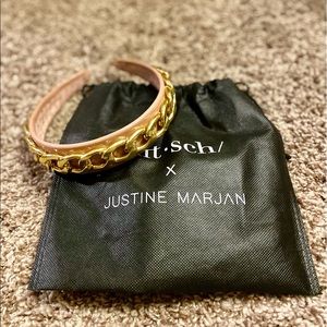 kit.sch x JUSTINE MARJAN gold chain headband